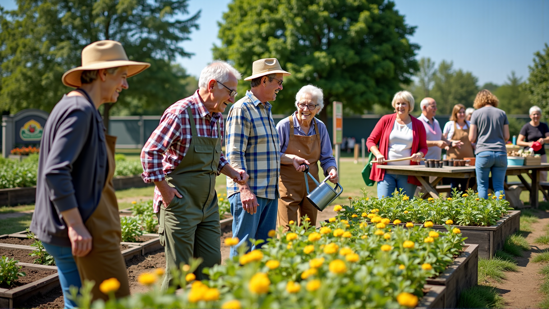 Actieve senior vrijwilligers